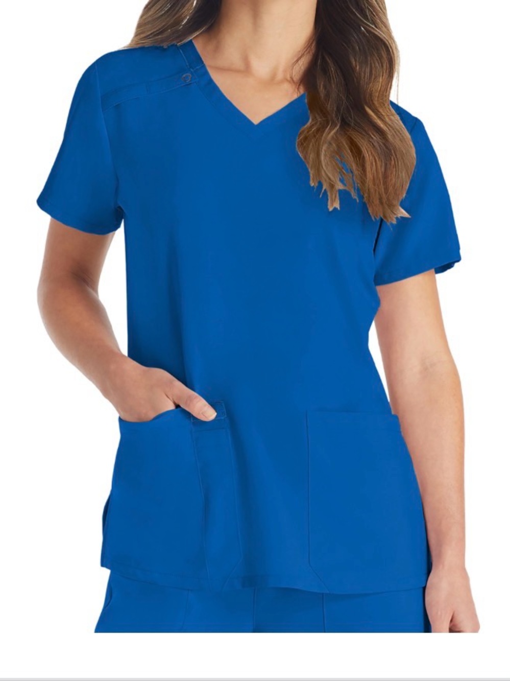 Women’s Royal Blue V-Neck Scrub Top